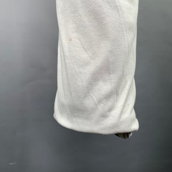 NO BRAND Size S White Grey Drop Crotch Drawstring Casual Pants - Picture 4 of 5